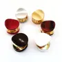 Blubby 6 Pieces Multicolor Acrylic Material Small Round Shape Hair Clutcher for Women