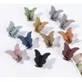 Blubby 6 Pieces Multicolor Matte Butterfly Hair Clutchers For Girls and Women's, 3 image