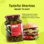 Neo Spicy Gherkins Sweet and Crunchy Pickles Ready to Eat No GMO 350g (Pack of 2), 7 image
