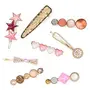 Blubby 8 Pieces Korean Style Pearl Hair Clips for Girls Women, 3 image