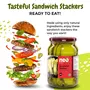 Neo Sandwich Stackers 480g Burger Chips 350g & Sliced Jalapenos 350g I Topings for Salads and Snacks Mix Combo Pack Party Value Pack I Ready To Eat Pickles I 100% Vegan No GMO, 2 image