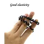 Blubby 6 Pcs Elastic Rubber Telephone Wire Spiral Hair Ties Band for Girls and Women, 2 image