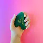 Natural Vibes Jade Gua Sha with FREE Gold Beauty Elixir Oil 3 ml For Face, Neck and Under eye , 3 image