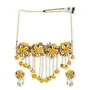 Ruby Raang Women's Mixed Metal Artificial Kundan Jewellery - Traditional Jewellery Set for Women (Yellow)