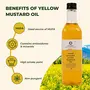 Anveshan Wood Cold Pressed Yellow Mustard Oil - 1 Litre | Plastic Bottle | Kolhu/Kacchi Ghani/Chekku | Natural | Chemical-Free | Cold Pressed Yellow Mustard Oil for Cooking, 5 image