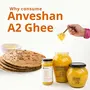 Anveshan A2 Cow Ghee 500 ml | Glass Jar | Bilona Method | Curd-Churned |Pure Natural & Healthy | Lab Tested., 4 image