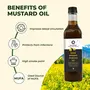 Anveshan Wood Cold Pressed Black Mustard Oil - 1 Litre | Plastic Bottle | Kolhu/Kacchi Ghani/Chekku | Natural | Chemical-Free | Cold Pressed Black Mustard Oil for Cooking, 5 image