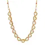 Ruby Raang Women's Mixed Metal Artificial Kundan Necklaces - Traditional Jewellery Set for Women (Gold), 4 image