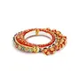 Ruby Raang Women's Mixed Metal Artificial Kundan bangles-and-bracelets - Traditional Jewellery Set for Women (Red), 6 image