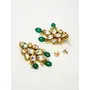 Ruby Raang Women's Mixed Metal Artificial Kundan Jewellery - Traditional Jewellery Set for Women (Green), 5 image