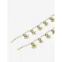 Ruby Raang Women's Mixed Metal Artificial Kundan anklets - Traditional Jewellery Set for Women (White), 4 image