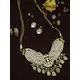 Ruby Raang Women's Mixed Metal Artificial Kundan Jewellery - Traditional Jewellery Set for Women (White), 3 image