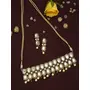 Ruby Raang Women's Mixed Metal Artificial Kundan Jewellery - Traditional Jewellery Set for Women (Gold), 2 image