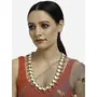 Ruby Raang Women's Mixed Metal Artificial Kundan Necklaces - Traditional Jewellery Set for Women (k), 5 image