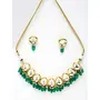 Ruby Raang Women's Mixed Metal Artificial Kundan Jewellery - Traditional Jewellery Set for Women (Green), 5 image