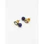 Ruby Raang Women's Mixed Metal Artificial Kundan Earrings - Traditional Jewellery Set for Women (Blue), 5 image