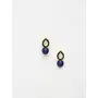Ruby Raang Women's Mixed Metal Artificial Kundan Earrings - Traditional Jewellery Set for Women (Blue), 4 image