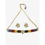 Ruby Raang Women's Mixed Metal Artificial Kundan Jewellery - Traditional Jewellery Set for Women (Multicolor), 3 image