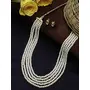 Ruby Raang Women's Mixed Metal Artificial Kundan Jewellery - Traditional Jewellery Set for Women (White), 5 image