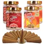 Mini Storify Truly Organic Incense Dhoop Cone for Pooja Home | Pack of 4  Mohak 140 pcs + Rose 140 pcs