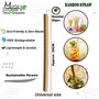 Mini Storify Truly Organic Bamboo Straws for Drinking juices and Smoothies and o Suitable for hot Drinks Coffe and Tea (8 inch) .10 pcs, 2 image