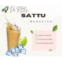 Dr. RBL's Sattu Powder | Mixed Grain Sattu Atta - Chana Sattu with Jau| Instant Sattu Drink 100% Natural & Fresh| Fibre - Rich High Protein Sattu Chana Flour | 2Kg Pack of Two (1Kg X 2), 4 image