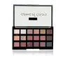 FLiCKA Game Of Colors Eyeshadow Palette 18 in 1 Long Lasting Blendable Eye Makeup Palette (18gms) Shimmery Powder and Glittery Finish