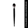 FLiCKA Blusher Highlighter Brush (professional Face Foundation Brush for Makeup Face Powder Blending Brush |Cruelty Free Makeup brush collection is ideal for all kinds of makeup products (Black), 2 image