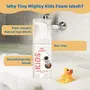 Tiny Mighty Foam Body Wash With Bubble Gum Fragrance | Gentle Cleanser for | Plant Based | Dermatologically Tested | Age group 2 to 2 years (200 ml Each*2 Pack), 4 image
