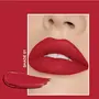 FLiCKA Tomato Red Lipstick for Dry Lips Matte Finish Full Coverage for All Skin Tones - 4gm, 3 image
