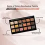 FLiCKA Game Of Colors Eyeshadow Palette 18 in 1 Long Lasting Blendable Eye Makeup Palette (18gms) Shimmery Powder and Glittery Finish, 4 image