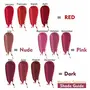 FLiCKA less Impression Matte Finish Liquid Lipstick Enriched with Vitamin E| Highly pigmented liquid matte lipstick | Non-drying & Non-sticky Lipstick Shade -04 April (Maroon) 1.6ML, 5 image