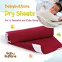 BabyButtons /Dry Sheet Washable Waterproof Bed Protector/Skin Friendly (Medium 70 cm X 100 cm Maroon)- Pack of 1, 3 image