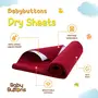 BabyButtons /Dry Sheet Washable Waterproof Bed Protector/Skin Friendly (Medium 70 cm X 100 cm Maroon)- Pack of 1, 2 image