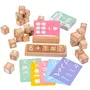 NESTA TOYS Beech Wood Building Blocks with 53 Flashcards | Stacking Toy | Montessori Toy (3+ Years), 3 image