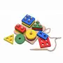 NESTA TOYS - Wooden Shape Sorter Puzzle | Montessori Montessori Toys for 1 to 3-Year-Old | Wooden Sorting Stacking & Lacing Toy, 3 image