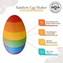NESTA TOYS - Rainbow Wooden Egg Shaker | Rattle Toy for New Born & Toddlers | Musical Sensory Eggs | Percussion Eggs | Multicolour Egg Shaker, 4 image