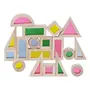 NESTA TOYS - Wooden Rainbow Building Blocks (24 Blocks) | Stacking Toys for Toddlers | Acrylic Multicolor Geometrical Blocks, 2 image