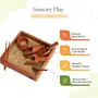 NESTA TOYS - Wooden Sensory Tool Toys | Montessori Toys | Waldorf Toys (Sensory Bin Tools (6 Pcs) with Montessori Tray), 3 image