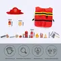 NESTA TOYS - Wooden Firefighter Pretend Play Toy with Fireman Costume Kit (14 Pcs), 4 image