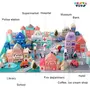 NESTA TOYS - 115 Pieces Wooden City Building Blocks | Stacking Educational Toys |Building Toys for Creative Play (3+ Years), 2 image