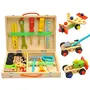 NESTA TOYS - Wooden Tool Kit Set with Tool Box | Pretend Play Portable Construction Tools Kit Toys | 33 Piece (3-8 Years), 3 image