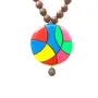 Karru Krafft Women's Handcrafted Terracotta Necklace Set Traditional Multicoloured Hand Painted Jewellery Set , 2 image