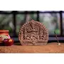 Karru Krafft Handcrafted Terracotta Goddess Durga Idol with Family 7.5" for Home Decor Navaratri Decor Office Decor Corporate Gifts Festive Gifts