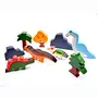 NESTA TOYS - Dinosaur World Wooden Toy Set (9 Piece) | Stacking Toy | Wooden Blocks, 2 image