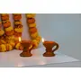 Karru Krafft Handcrafted Terracotta Stand Diya - Set of 2 for Pooja Decor Navaratri Decor Diwali Lighting Diwali Gifting Home Decor, 3 image
