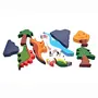 NESTA TOYS - Dinosaur World Wooden Toy Set (9 Piece) | Stacking Toy | Wooden Blocks, 3 image