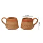 Karru Krafft Handcrafted Terracotta Cone Design Microwave Safe Coffee Mug for Home Usable Cafeteria Usable Tabelware Corporate Gifting160 ml (Set of 2), 3 image