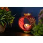 Karru Krafft Handcrafted Terracotta Oil Diffuser/Kapoor Diffuser/Loban Burner/Clay Sambrani Holder for Home Fragrance Home Decor Pooja Decor Navaratri Decor Diwali Dcor (Red), 4 image