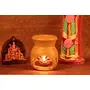 Karru Krafft Handcrafted Terracotta Oil Diffuser/ Kapoor Burner/ Holder and Durga Idol Set for Home Fragrance Pooja Decor Diwali Decor Home Décor, 4 image